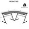 59 Inches L-Shaped Corner Desk Computer Table for Home Office Study Workstation